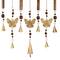 26" Brown Butterfly Mango Wood Coastal Windchime